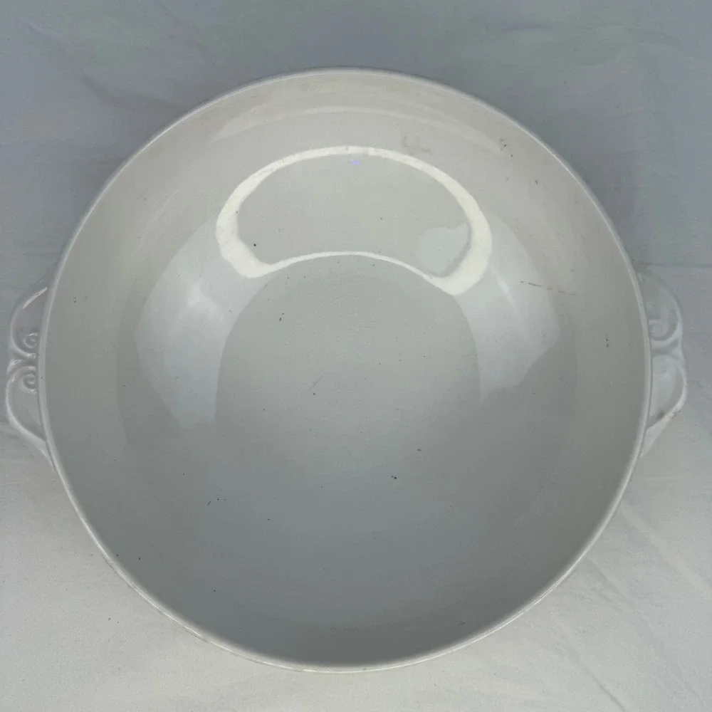 Nikko‎ Ironstone Vintage Yellow Daffodil Floral Serving Bowl with Handles Japan